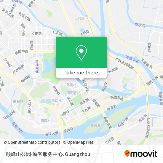 顺峰山公园-游客服务中心 map