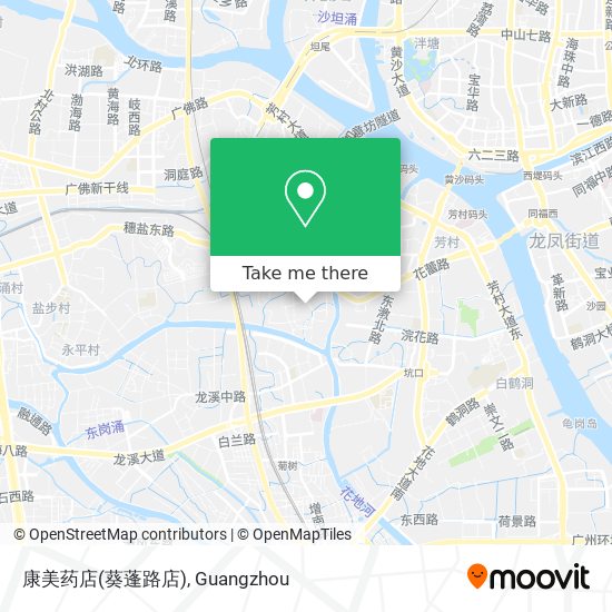 康美药店(葵蓬路店) map