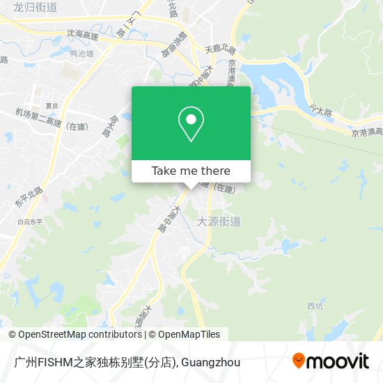 广州FISHM之家独栋别墅(分店) map
