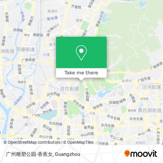 广州雕塑公园-香蕉女 map
