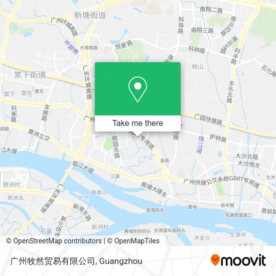 广州牧然贸易有限公司 map