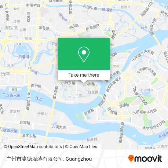 广州市瀛德服装有限公司 map