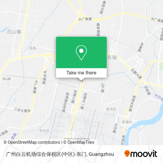 广州白云机场综合保税区(中区)-东门 map