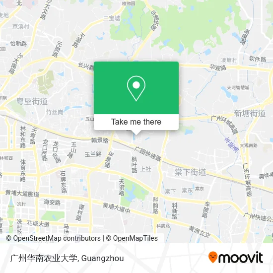 广州华南农业大学 map