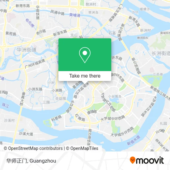 华师正门 map