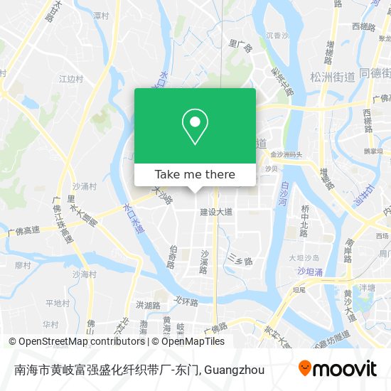 南海市黄岐富强盛化纤织带厂-东门 map