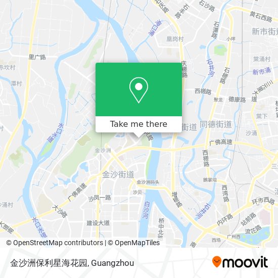 金沙洲保利星海花园 map