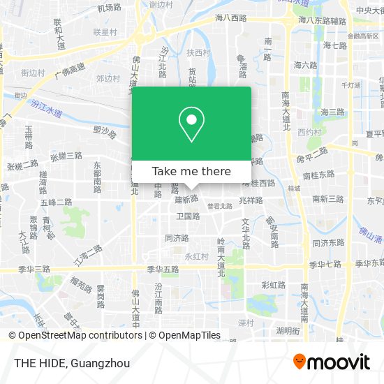 THE HIDE map