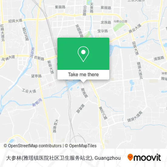 大参林(雅瑶镇医院社区卫生服务站北) map