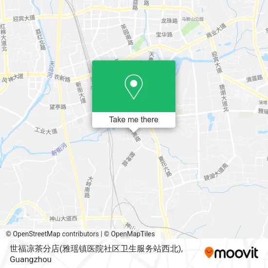 世福凉茶分店(雅瑶镇医院社区卫生服务站西北) map