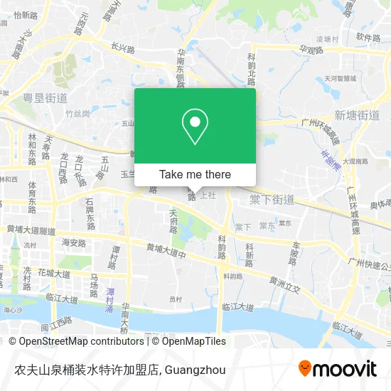 农夫山泉桶装水特许加盟店 map