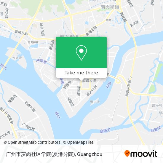 广州市萝岗社区学院(夏港分院) map