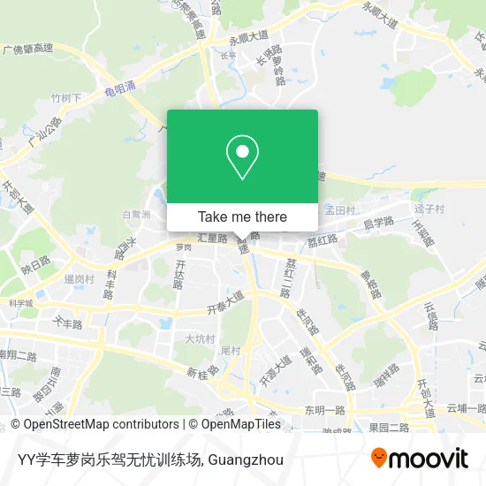 YY学车萝岗乐驾无忧训练场 map