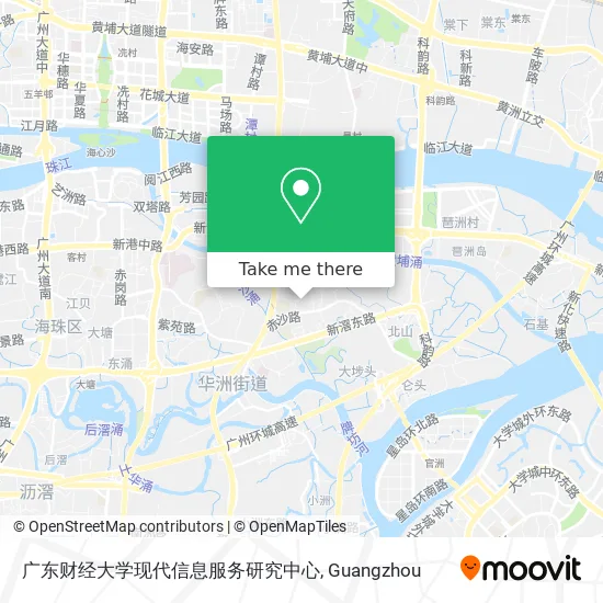 广东财经大学现代信息服务研究中心 map