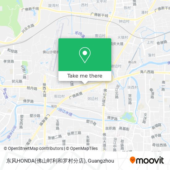 东风HONDA(佛山时利和罗村分店) map