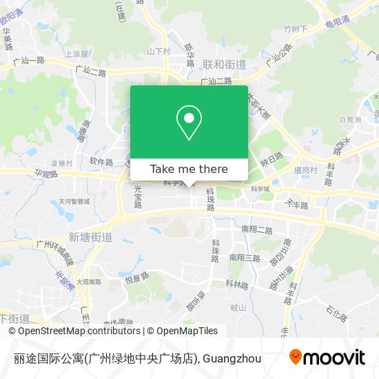 丽途国际公寓(广州绿地中央广场店) map