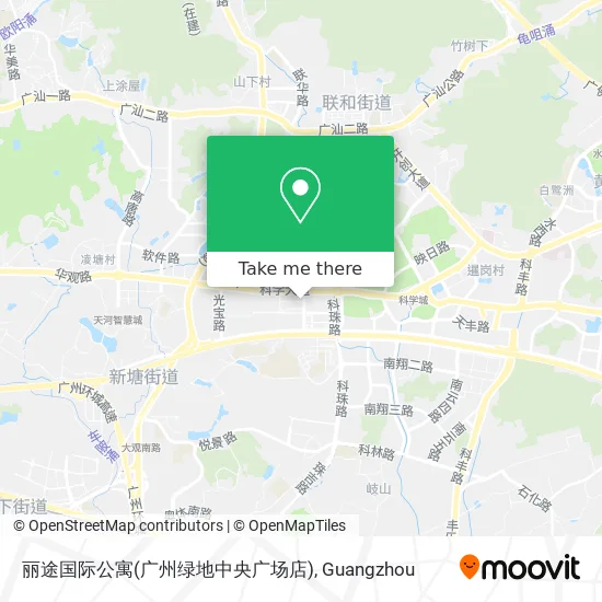 丽途国际公寓(广州绿地中央广场店) map