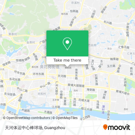 天河体运中心棒球场 map