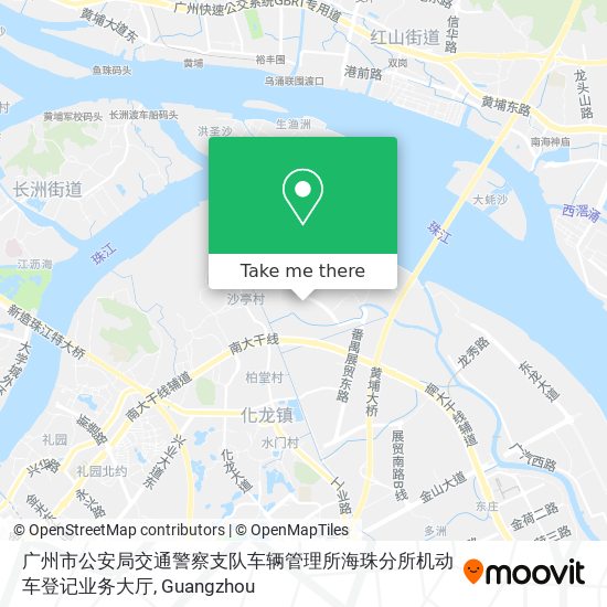 广州市公安局交通警察支队车辆管理所海珠分所机动车登记业务大厅 map