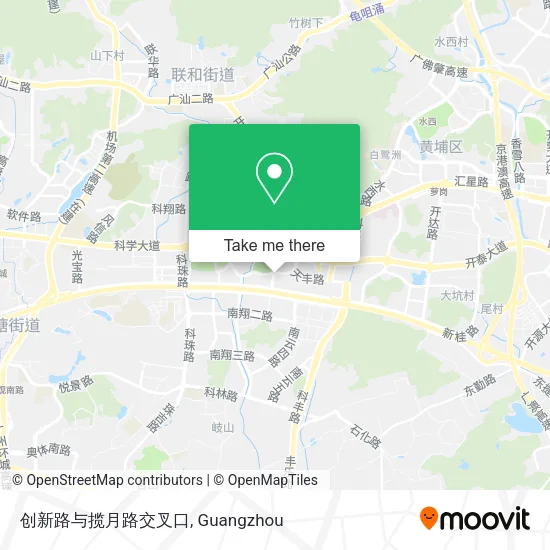 创新路与揽月路交叉口 map