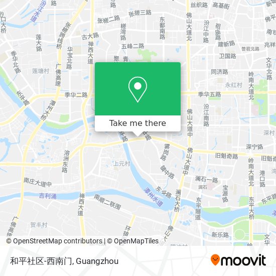 和平社区-西南门 map