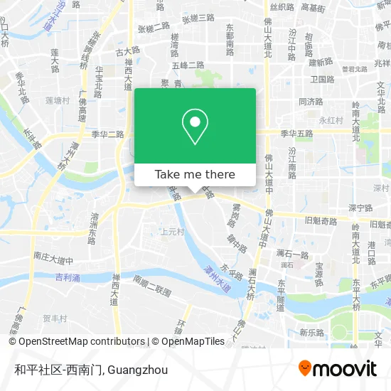 和平社区-西南门 map