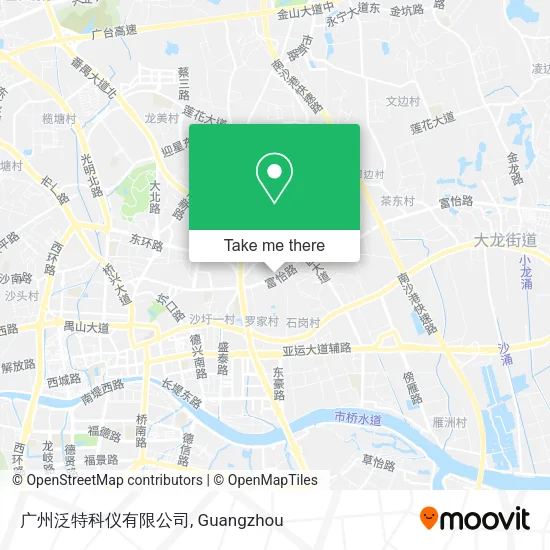 广州泛特科仪有限公司 map