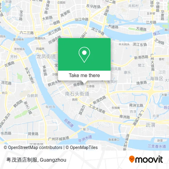 粤茂酒店制服 map