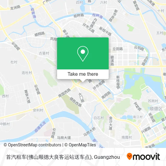 首汽租车(佛山顺德大良客运站送车点) map