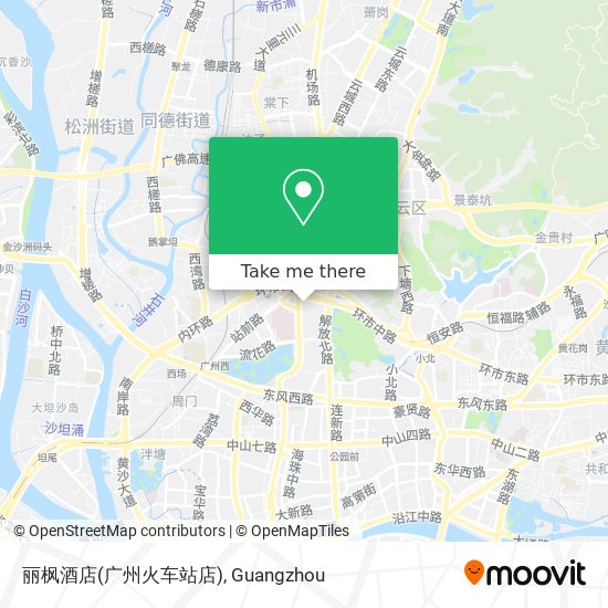 丽枫酒店(广州火车站店) map