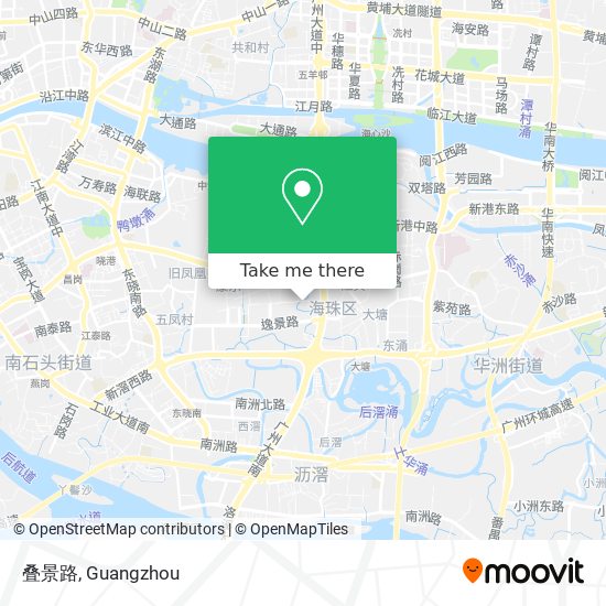 叠景路 map