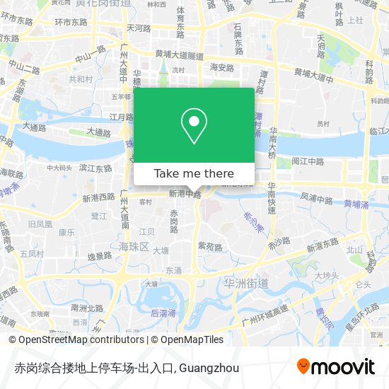 赤岗综合搂地上停车场-出入口 map