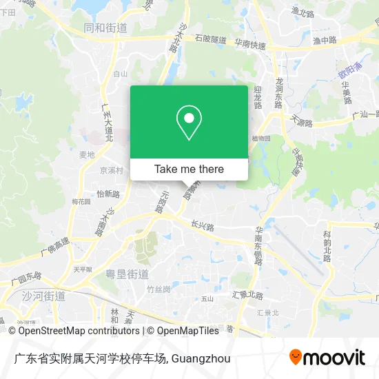 广东省实附属天河学校停车场 map