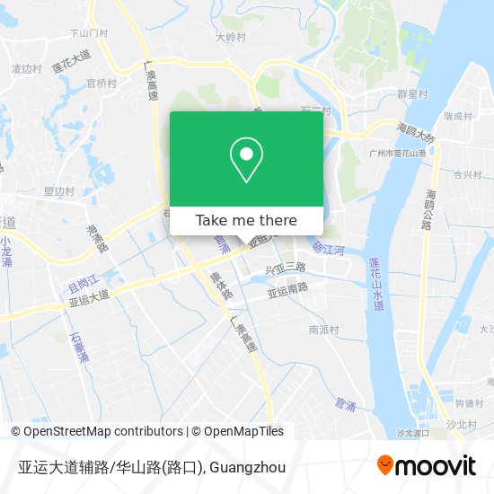 亚运大道辅路/华山路(路口) map