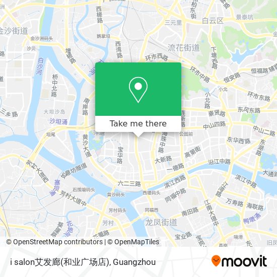 i salon艾发廊(和业广场店) map