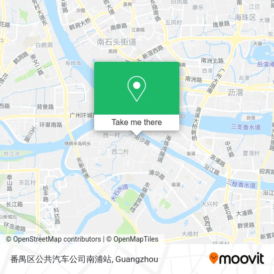 番禺区公共汽车公司南浦站 map