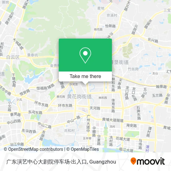 广东演艺中心大剧院停车场-出入口 map