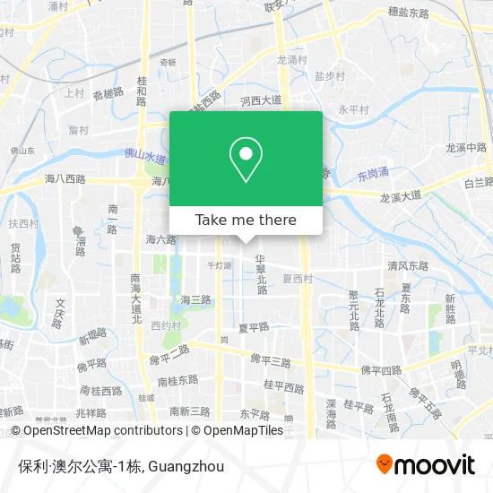 保利·澳尔公寓-1栋 map