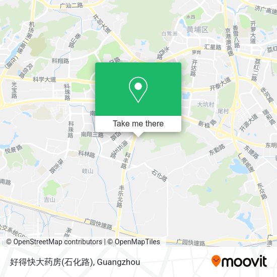 好得快大药房(石化路) map
