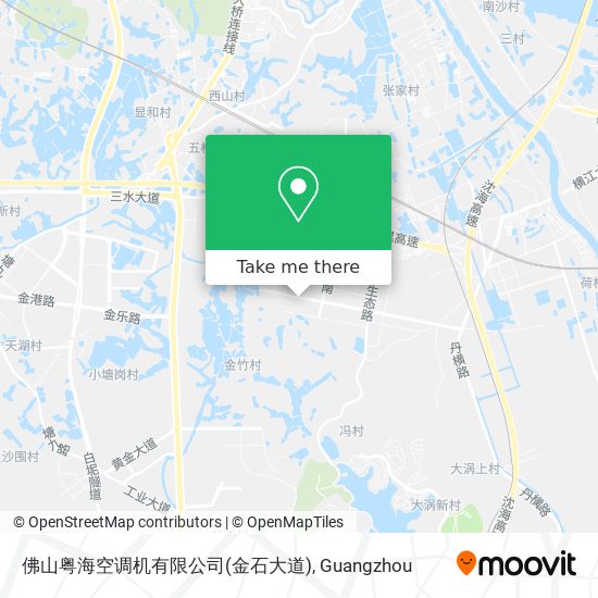 佛山粤海空调机有限公司(金石大道) map