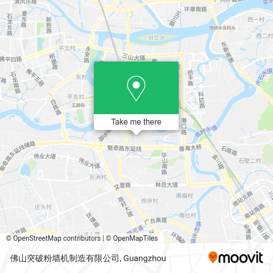 佛山突破粉墙机制造有限公司 map