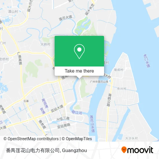 番禺莲花山电力有限公司 map