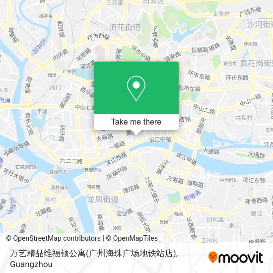 万艺精品维福顿公寓(广州海珠广场地铁站店) map