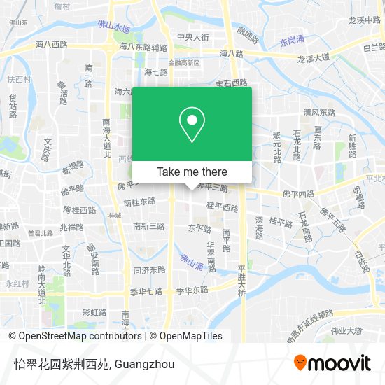 怡翠花园紫荆西苑 map