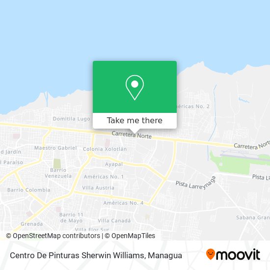 Centro De Pinturas Sherwin Williams map