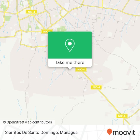 Sierritas De Santo Domingo map