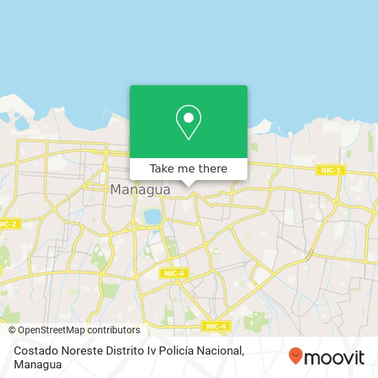 Costado Noreste Distrito Iv Policía Nacional map