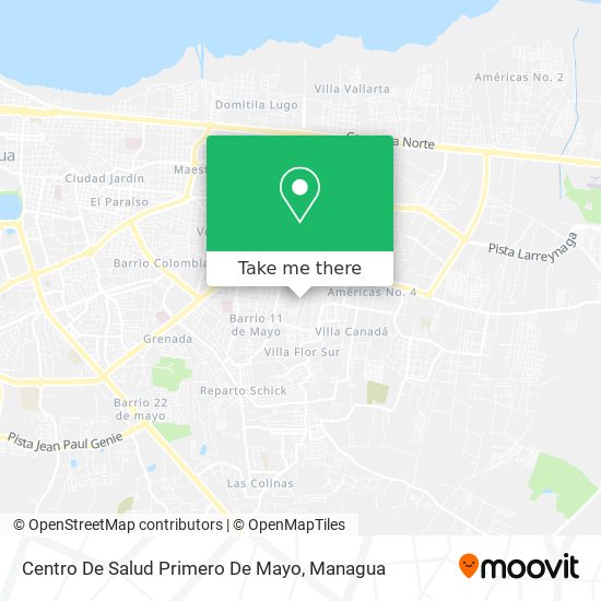 Centro De Salud Primero De Mayo map