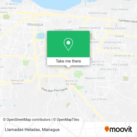 Mapa de Llamadas Heladas