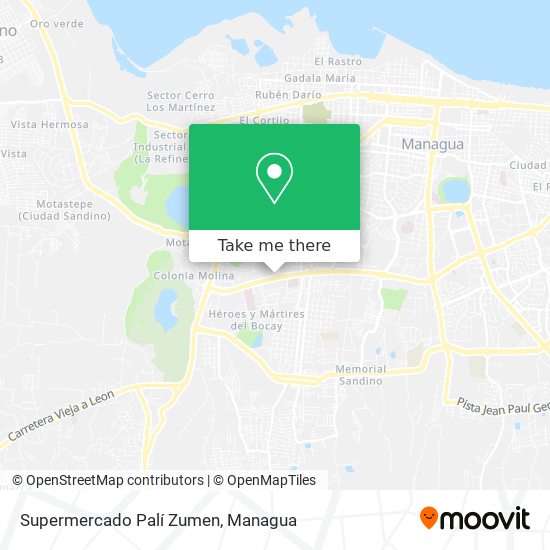 Supermercado Palí Zumen map